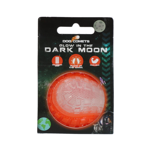 Dog Comets Glow in the Dark Moon Orange M