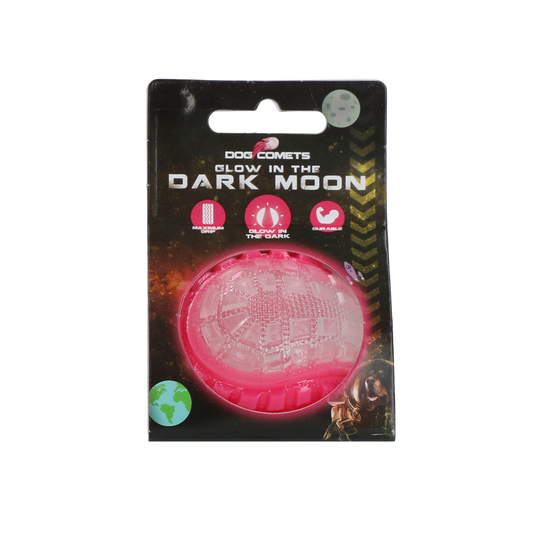 Dog Comets Glow in the Dark Moon Pink M