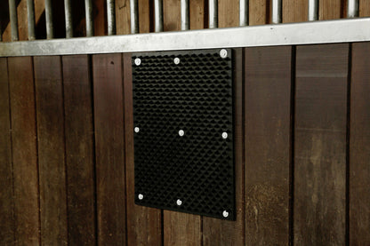 Borstelmat voor Paard, Kalf, Geit Zwart (L40xB30cm)