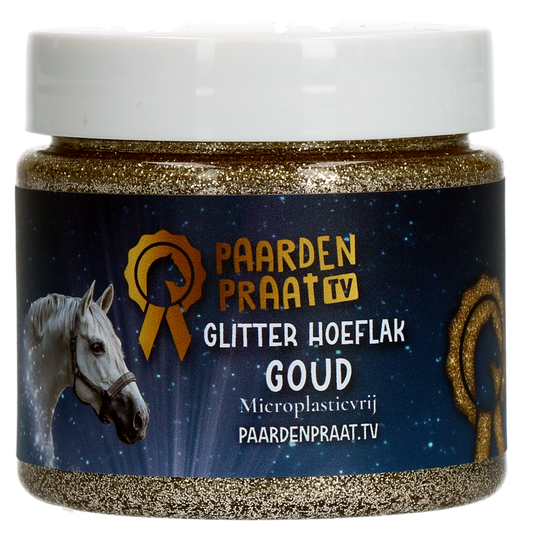 Paardenpraat TV Glitter Hoeflak Goud