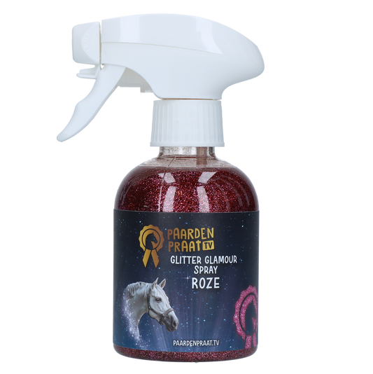 Paardenpraat Glitter Glamour Spray Roze