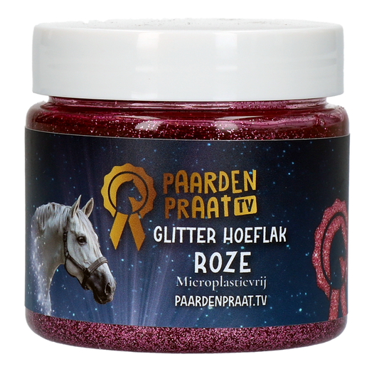 Paardenpraat TV Glitter Hoeflak Roze