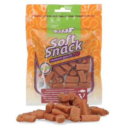 Braaaf Soft Snack Tonijnstick met wortel en sperzieboon