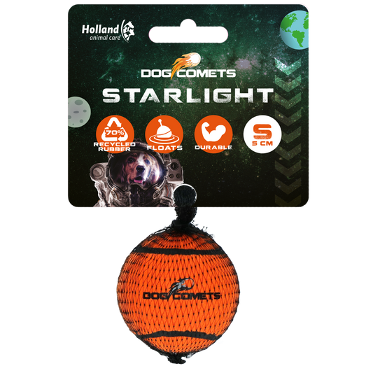 Dog comets Starlight Tennisbal S Oranje 1st