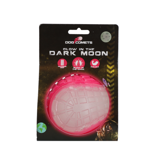 Dog Comets Glow in the Dark Moon Orange S