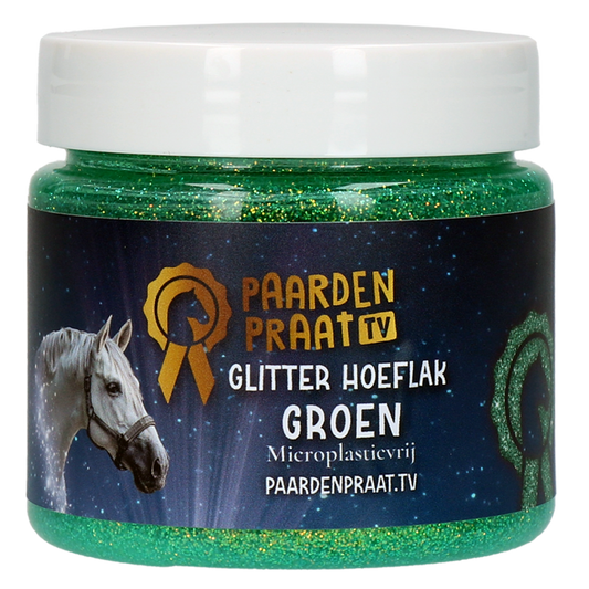 Paardenpraat TV Glitter Hoeflak Groen