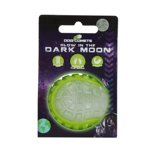 Dog Comets Glow in the Dark Moon Green M