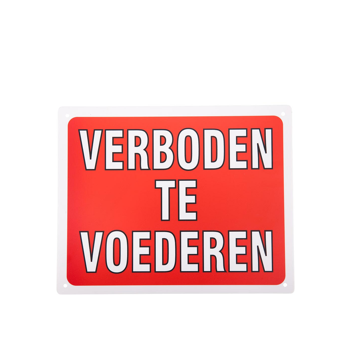 Premiere bord verboden te voederen