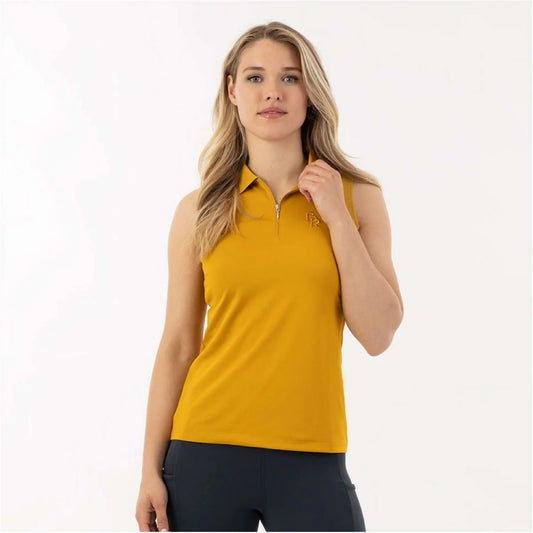 BR polo Elsa ladies sleeveless pique harvest gold